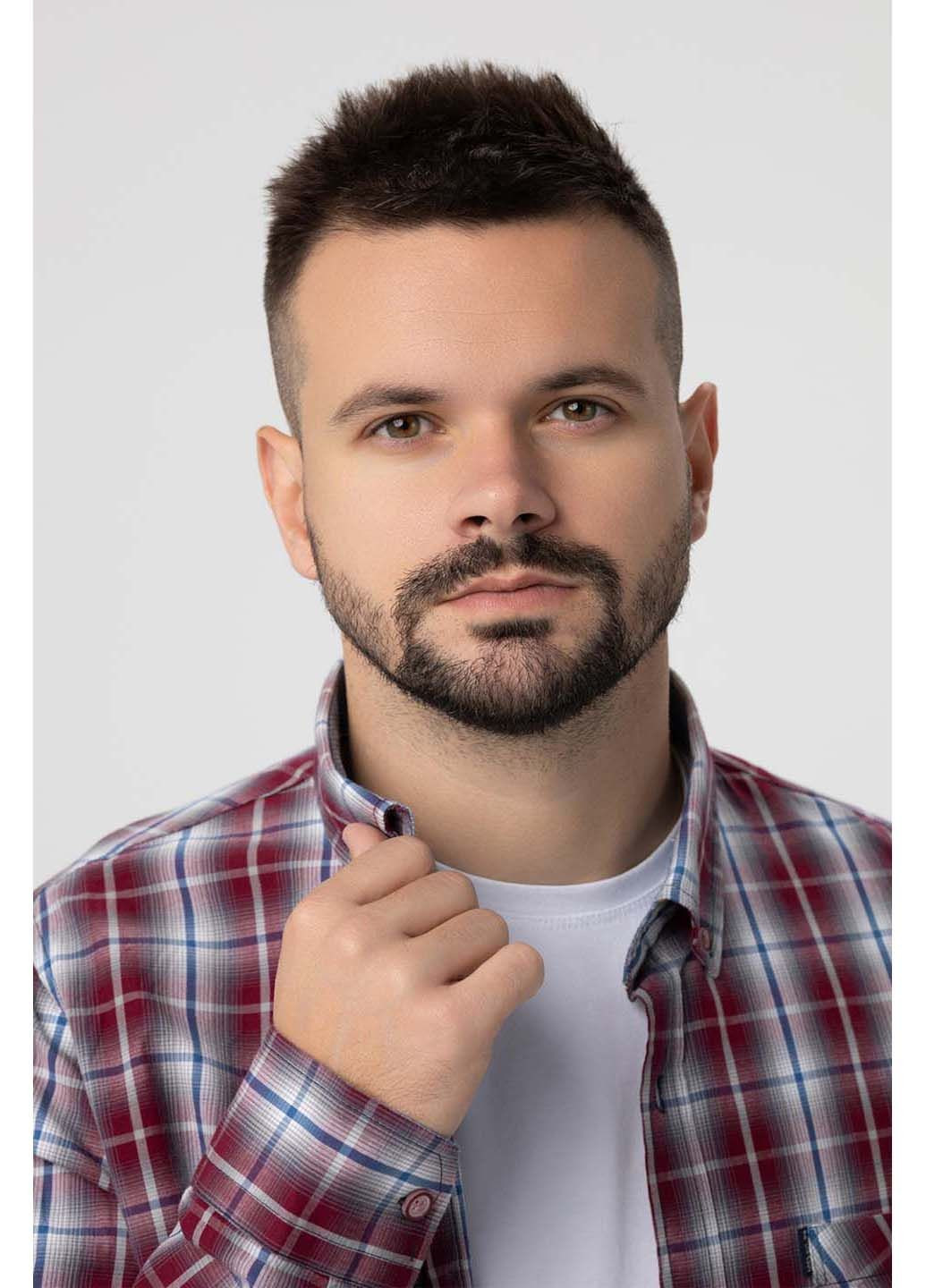 Бордовая рубашка MCL