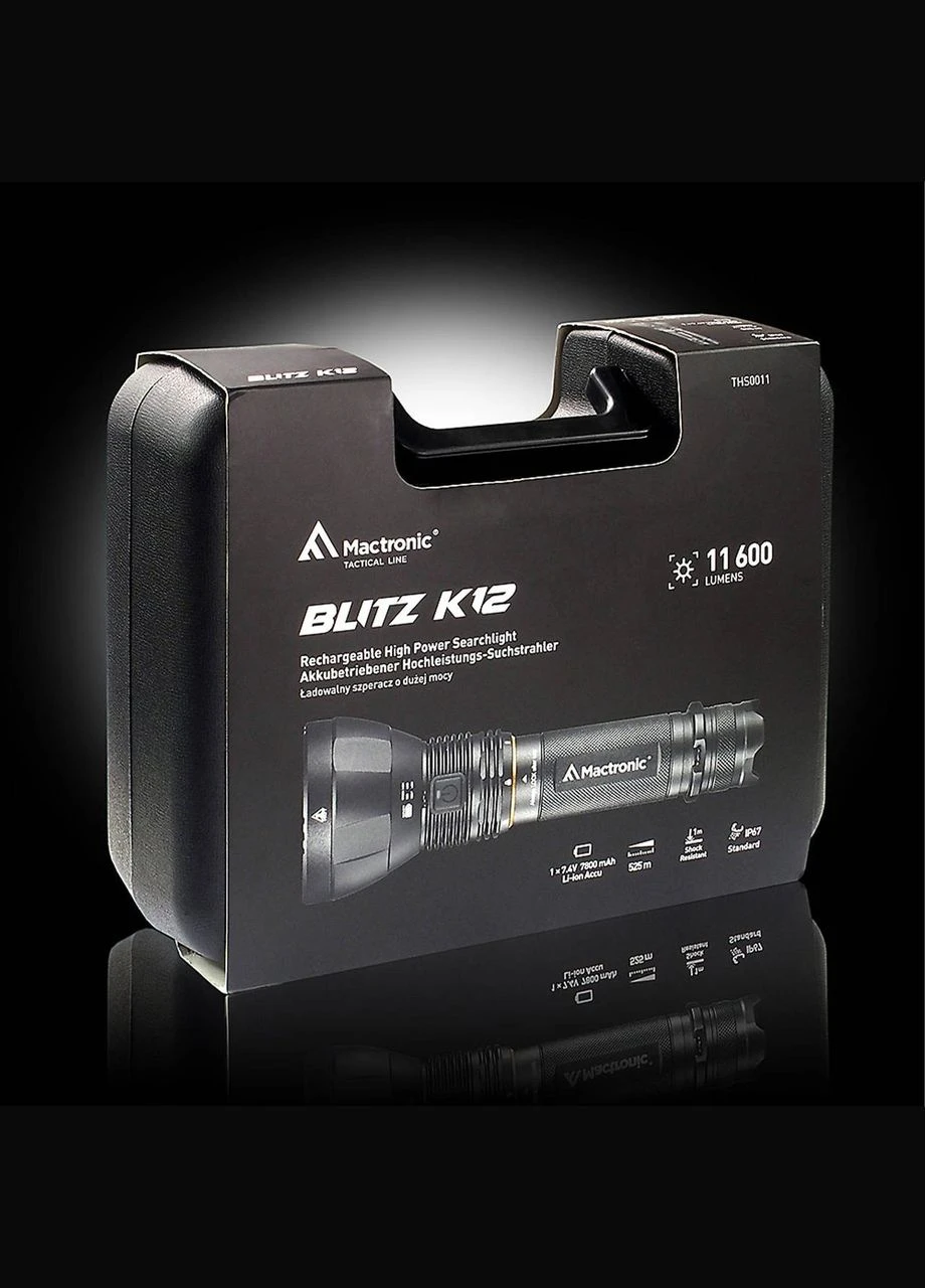 Ліхтар Blitz K12 (11600 Lm) Rechargeable (THS0011) Mactronic (296654448)