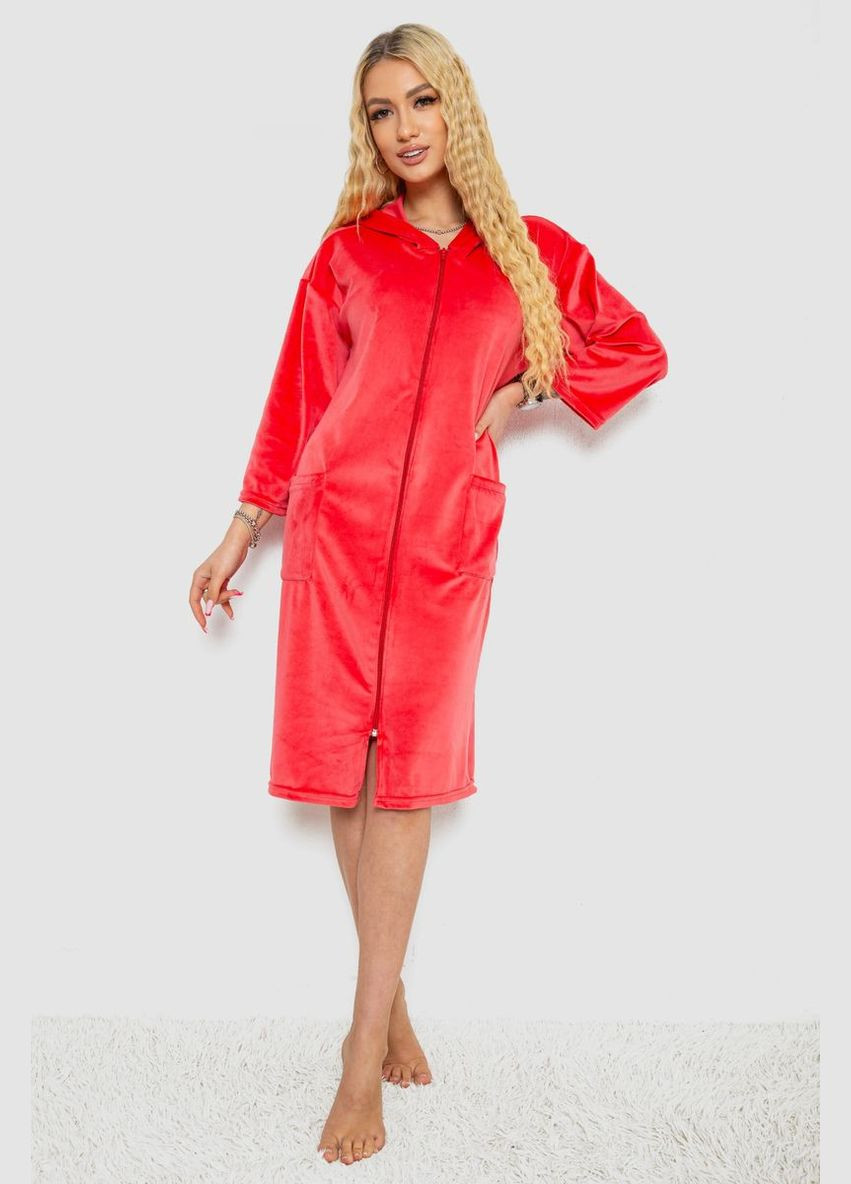 Халат жіночий велюровий на блискавці,, 238R101-1 Ager (327592724)