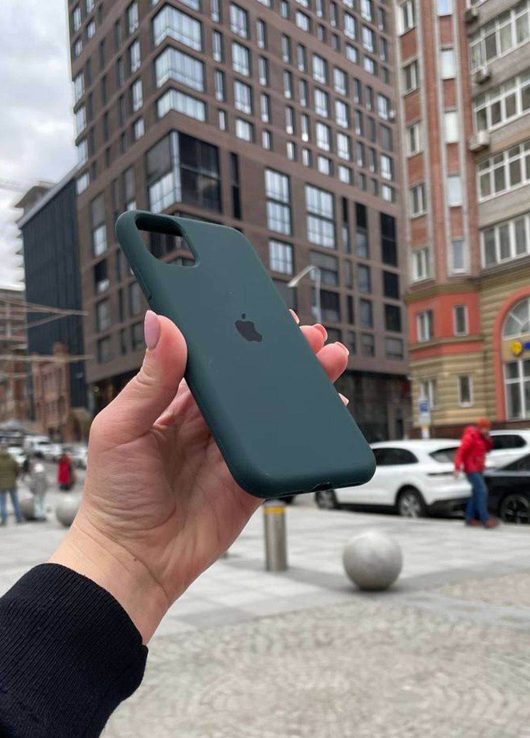 Чохол для iPhone 11 Pro Max зелений Pacific Green Silicone Case силікон кейс No Brand (289754121)