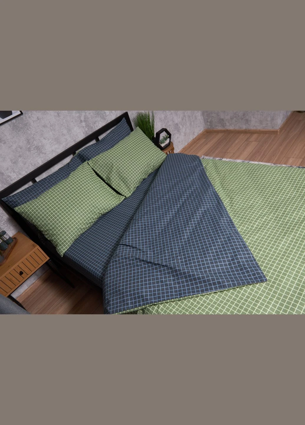 Комплект постільної білизни Бязь Gold Люкс King Size 220x240 наволочки 2х50х70 (MS-820002719) Moon&Star Hunter (286761684)