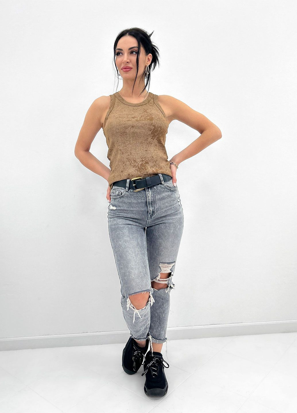 Жіноча майка тай-дай Fashion Girl — 293060934