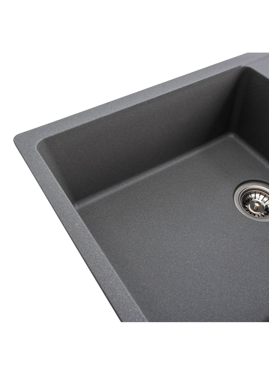 Гранитная мойка для кухни ROMA 7850 матовая Серый муссон Valeso (358059274)