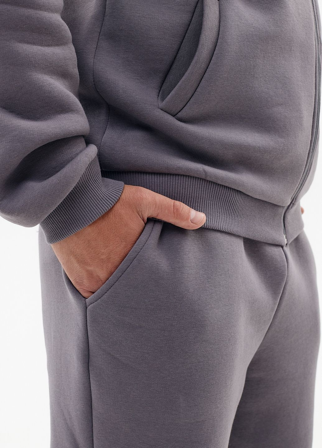 Чоловічий спортивний костюм флісовий на змійці Kindamor Arctic (362304977)