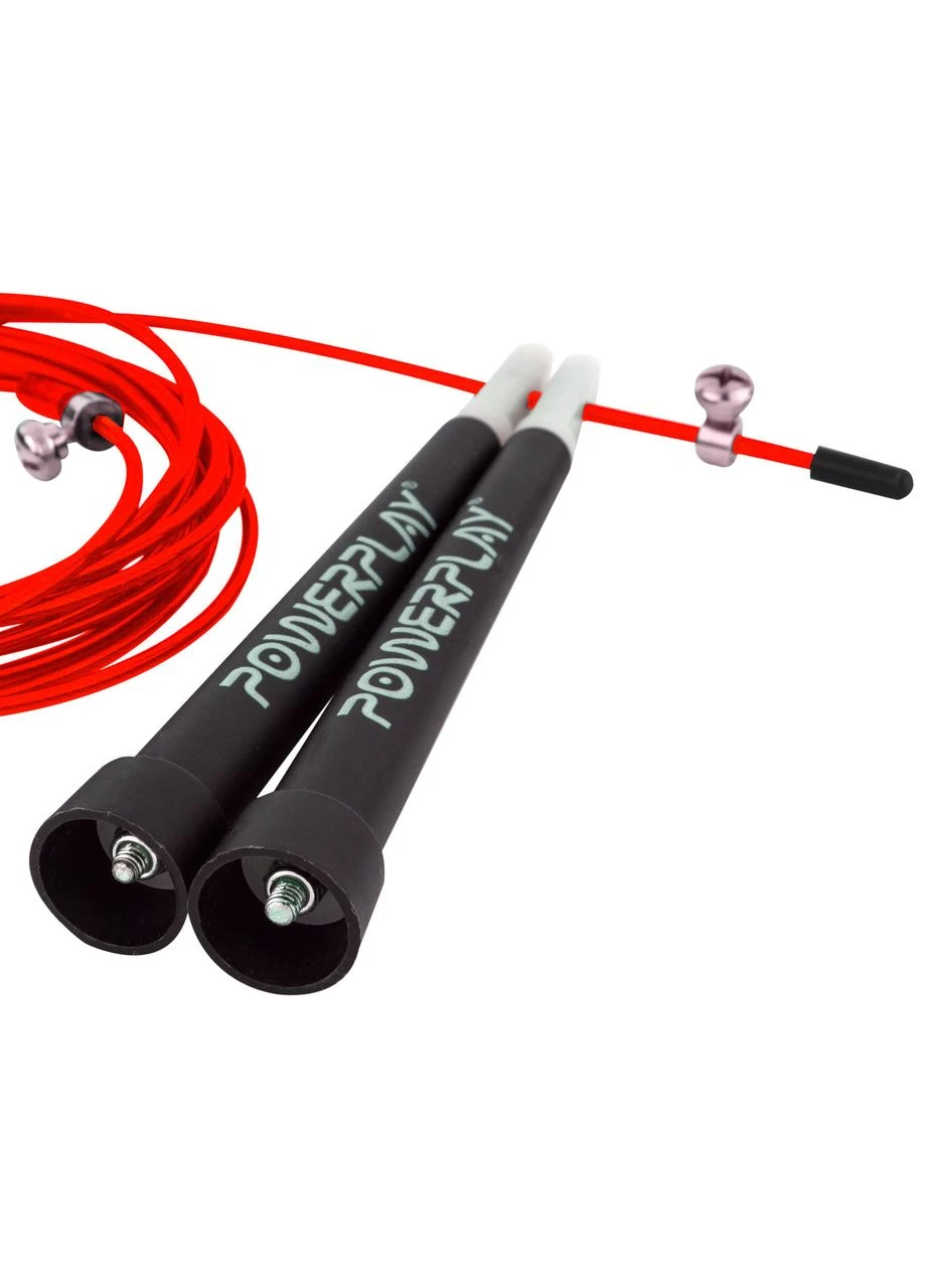 Оригинал! Скакалка скоростная 4202 Ultra Speed Rope Красная (2,9m.) PowerPlay (391638622)