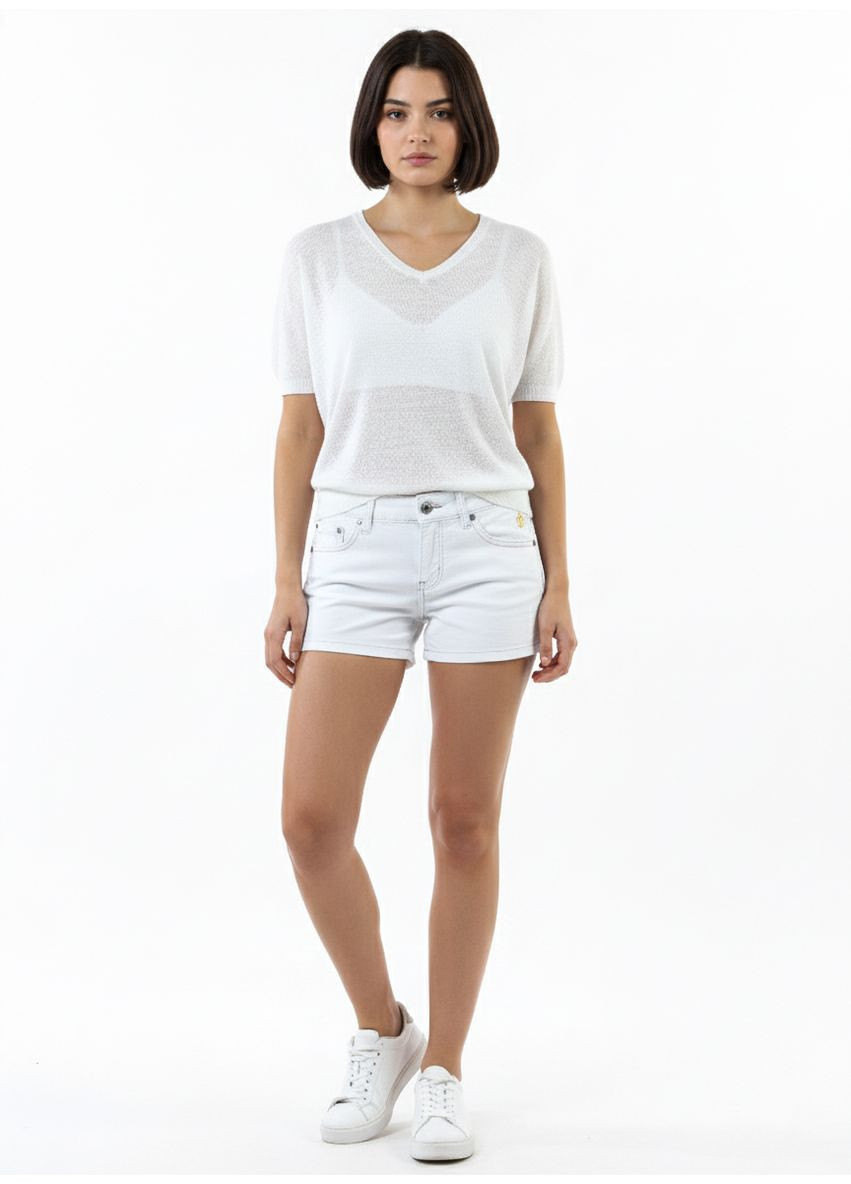 Жіночі вінтажні джинсові шорти Білий Forza Viva - (336214006)