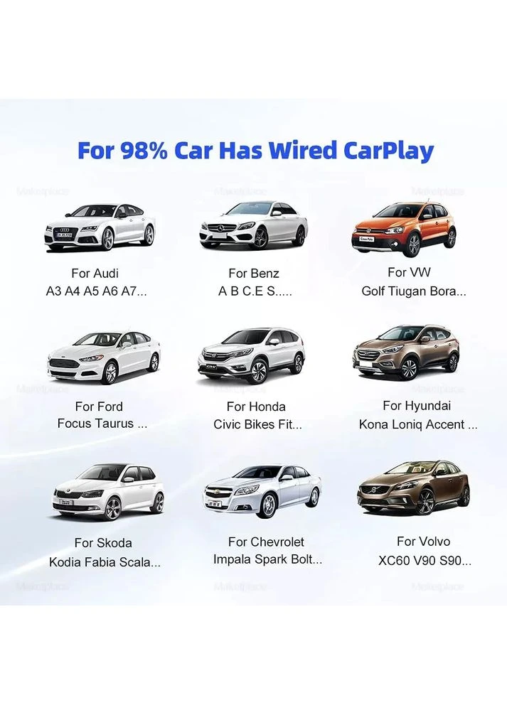 Автомобильный CarPlay Mini Box UX-999 Pro / 64 ГБ / Android 9 No Brand (323016904)