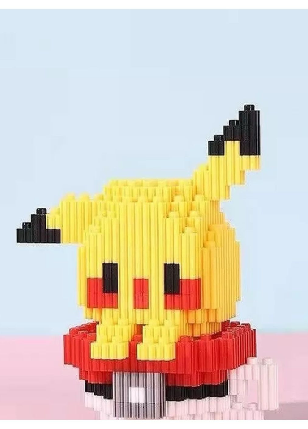 Конструктор 3D блоковий навчальний для дітей малюків дівчаток хлопчиків 630 деталей 11.5х12.5 см (479055-Prob) Покемон Пікачу Unbranded (315640466)