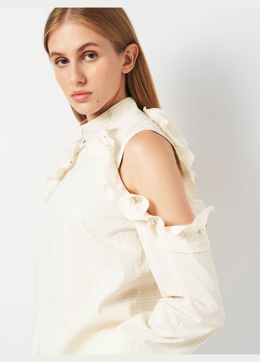 Молочная блуза H&M