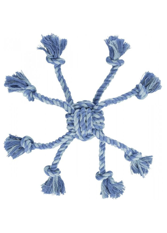 Іграшка для собак М_яч плетений з мотузками текстиль 7/44 см Trixie (362703256)