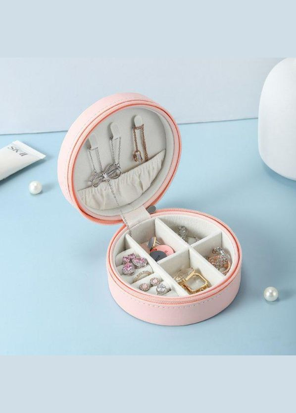 Компактний органайзер для коштовностей 9.5 см для сережок, кілець, браслетів No Brand (334013115)