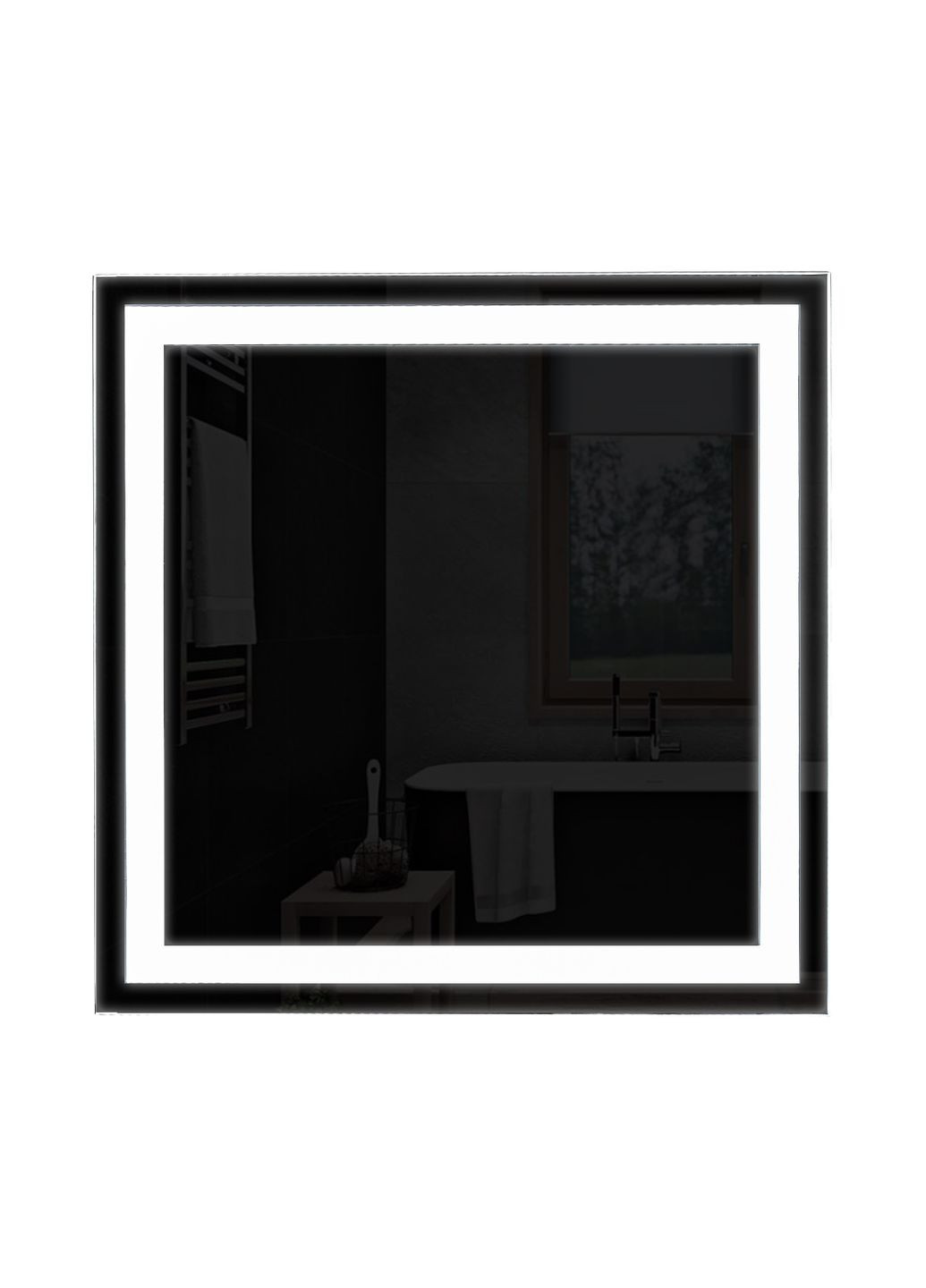 Зеркало MRR01 SQR-AA 800 x 800 mm LED FL UNIO (299997862)