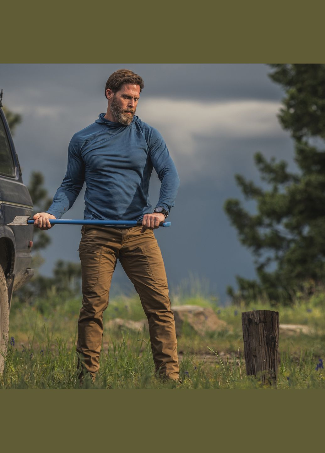 Термореглан Stratos Long Sleeve Hoodie Major Brown 5.11 Tactical (315822880)