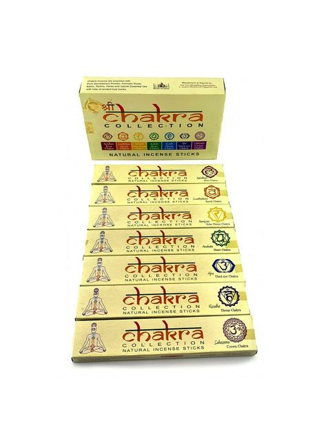 Chakra Collection (7 Чакр) (15 gms) (Mother nature products) (набор 7 пачек) пыльцевое благоухание No Brand (316718815)