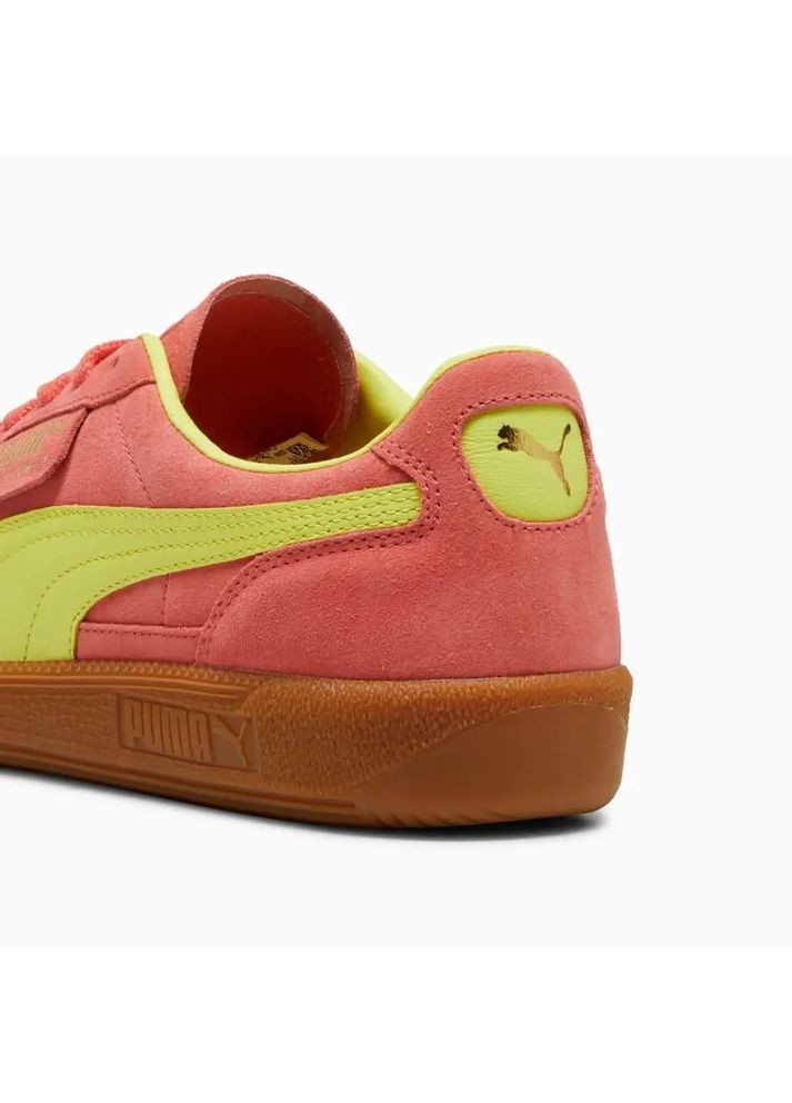 Коралові всесезонні чоловічі кросівки sneakers трендова модель помаранчевого кольору Puma Palermo