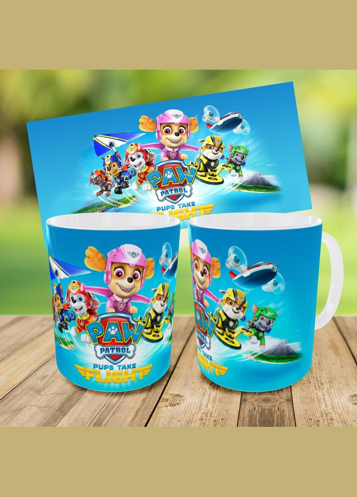 Набір дитячий Щенячий патруль рюкзак 36х27см сумка-бананка, кружка з принтом для хлопчика (1863) No Brand (326960450)