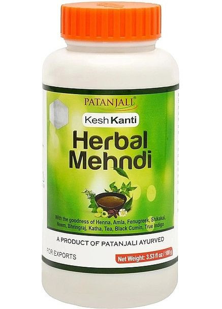 Хна для волос, натуральная Kesh Kanti Herbal Mehandi 100g (1234566-31339190) Patanjali (365799723)