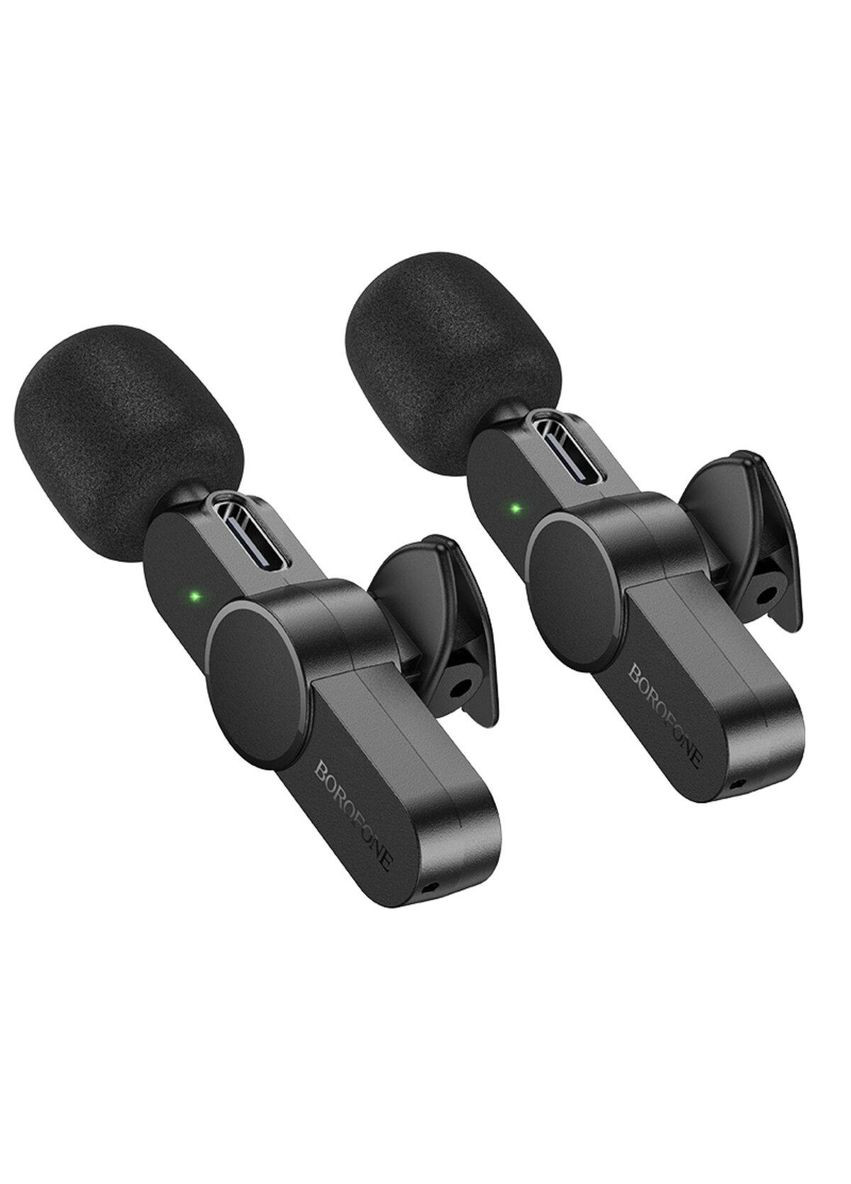 Микрофонпетличка BFK12 Trophy lavalier беспроводной цифровой микрофон(iP/Type-C) Black Borofone (316699560)