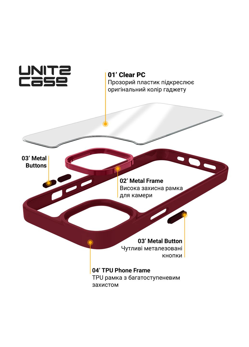 Панель UNIT2 для Apple iPhone 14 Marsala (ARM69943) ArmorStandart (266140994)