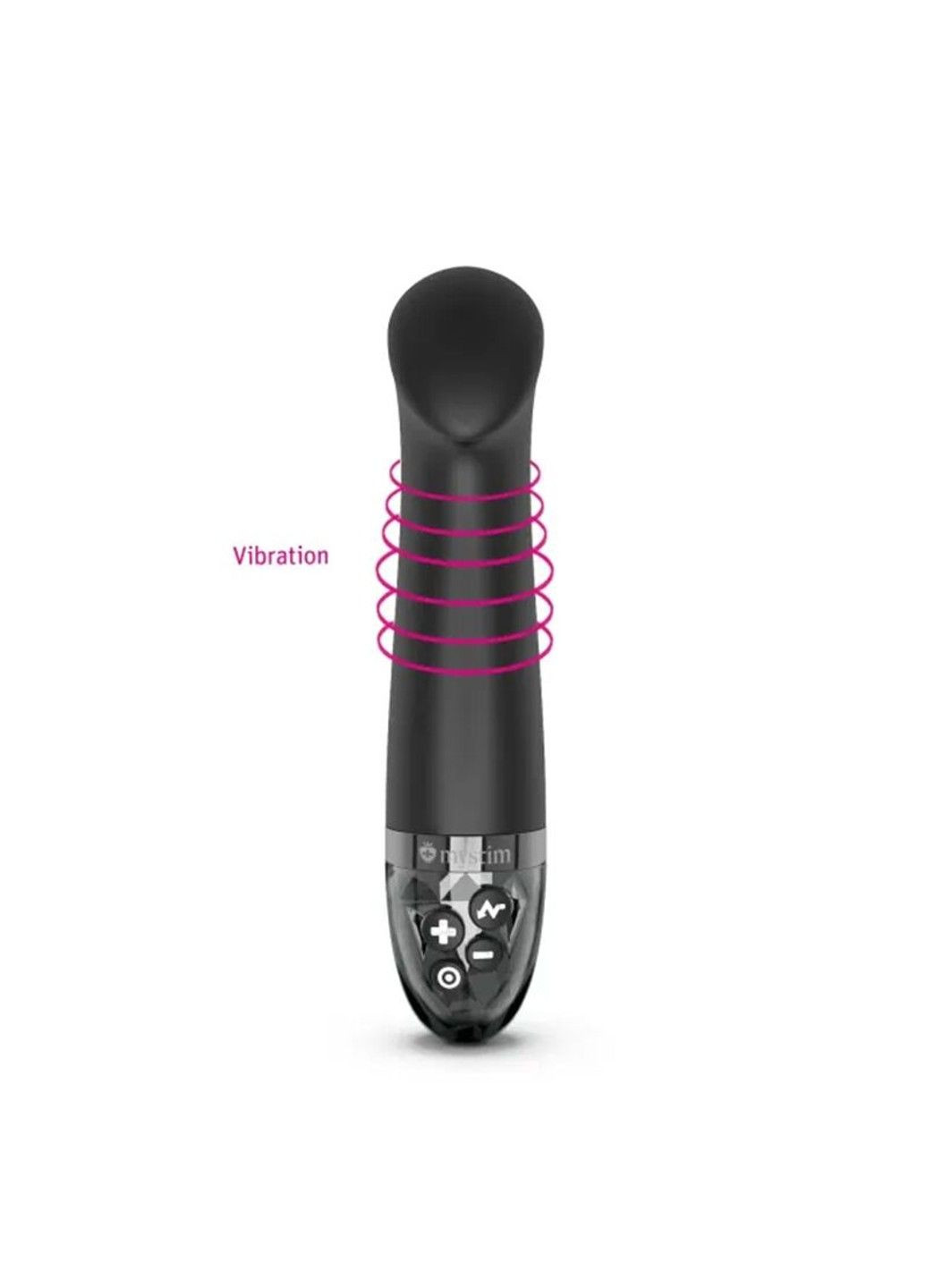 Вибратор для точки G с электростимуляцией Right on Ron Black Edition миостимулятор для глубокой стимуляции Mystim (298572706)