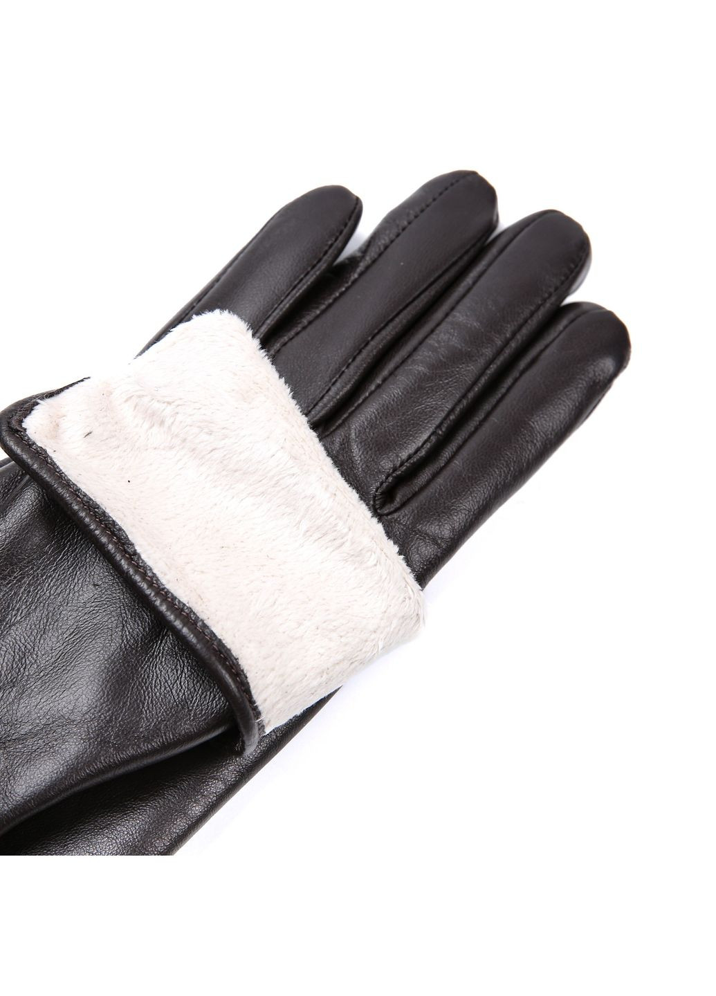 Перчатки женские кожа коричневые МАРШИ LuckyLOOK 928-183 (362355797)