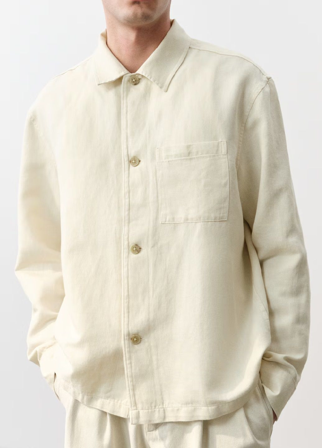 Молочна демісезонна куртка H&M