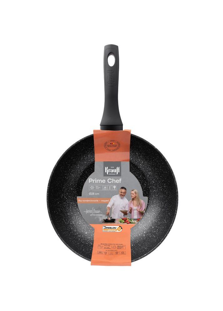 Сковорода Вок Prime Chef 28 см Black (25-45-247) Krauff (355336450)