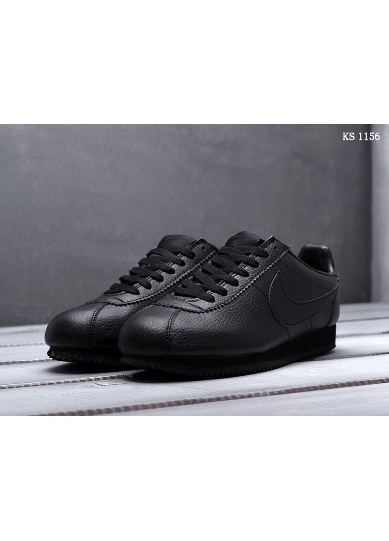 Черные демисезонные кроссовки мужские nike cortez black найк кортез No Brand