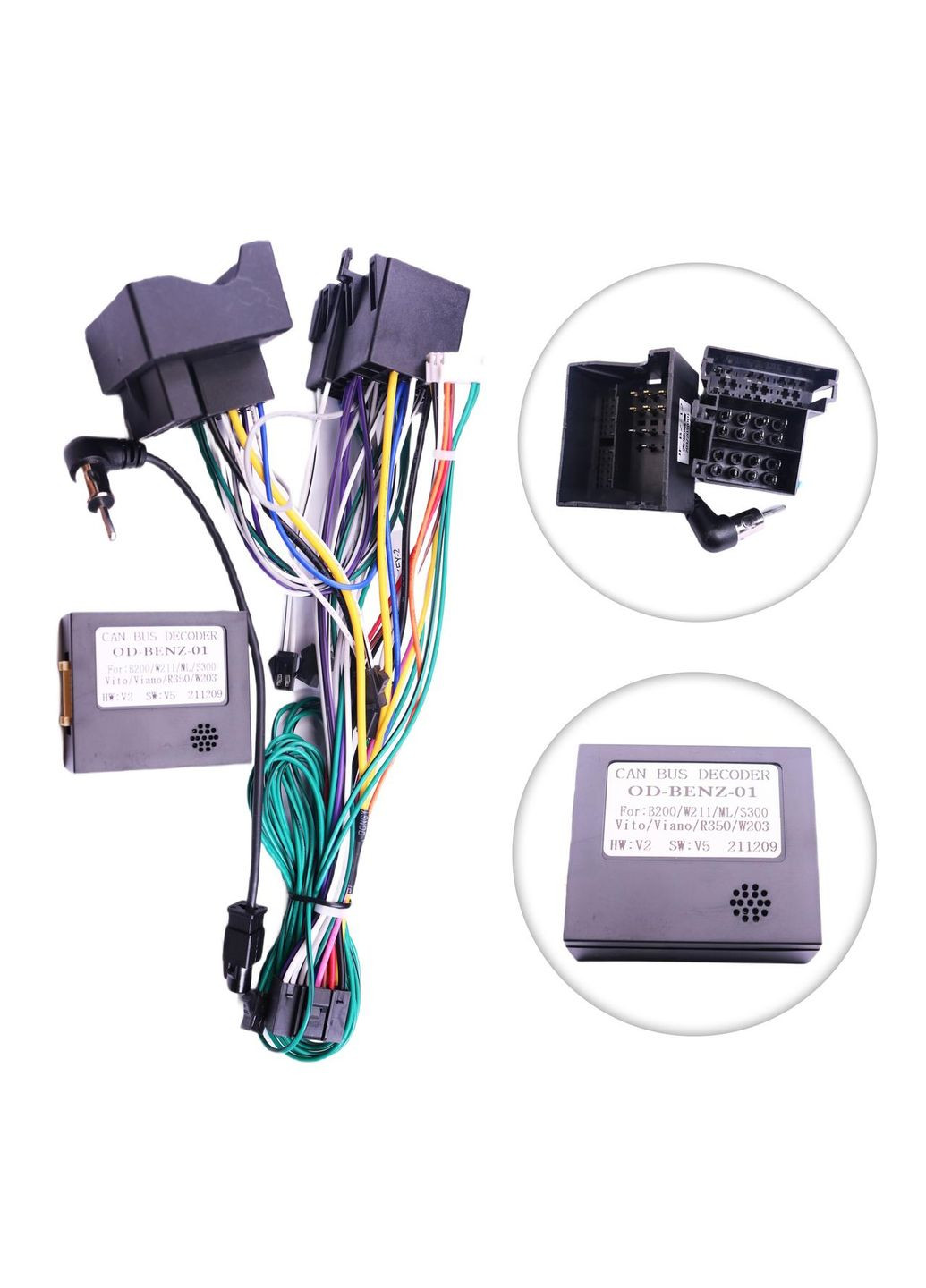 Перехідник живлення cерії з адаптером CAN-BUS під магнітолу для Mercedes-Benz QBZ-12 (дрот) QIV (346507024)