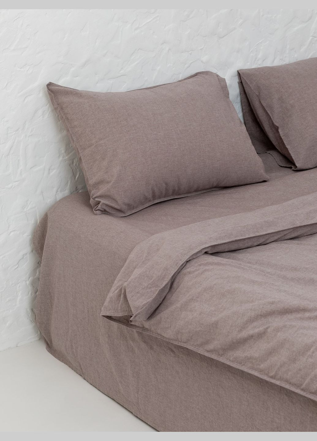 Комплект белья из вареного хлопка Fossil 200x200, Простыня 200x200x30 Leglo (300370862)