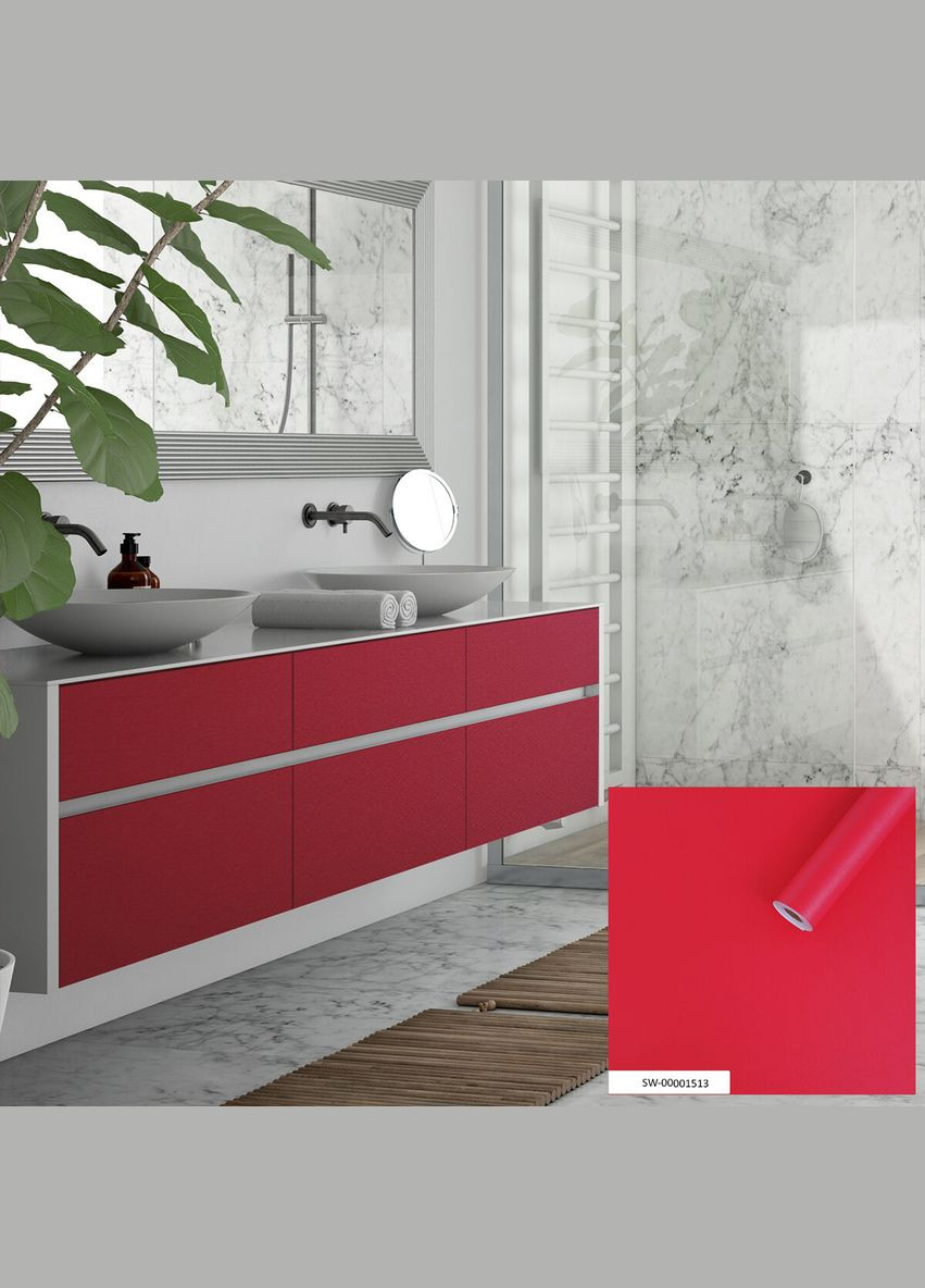 Плівка на самоклейці червона 67cmx10m (S) SW-00001513 Sticker Wall (298284759)