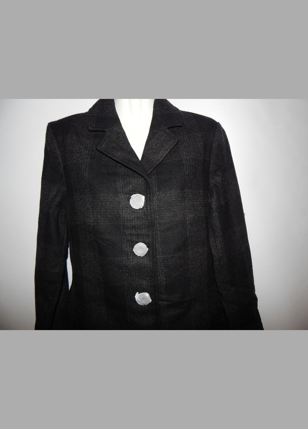 Комбинированное демисезонное Женское пальто весна-осень шерсть р. 42-44 003GK Amy Gee