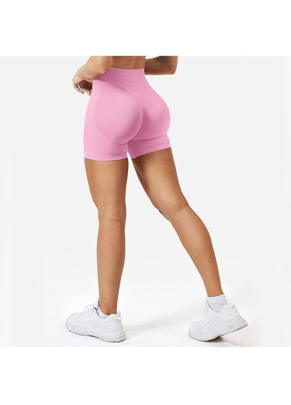 Шорти жіночі спортивні пуш-ап 18924 M ніжно-рожеві Fashion (336874092)