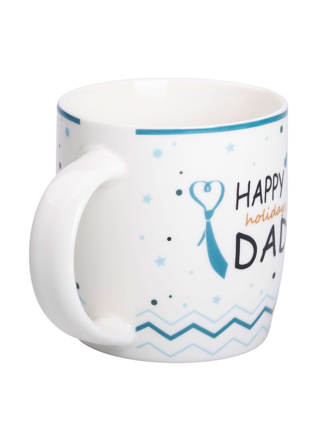 Чашка фарфоровая HAPPY HOLIDAYS DAD 450 мл для папы No Brand (361678458)