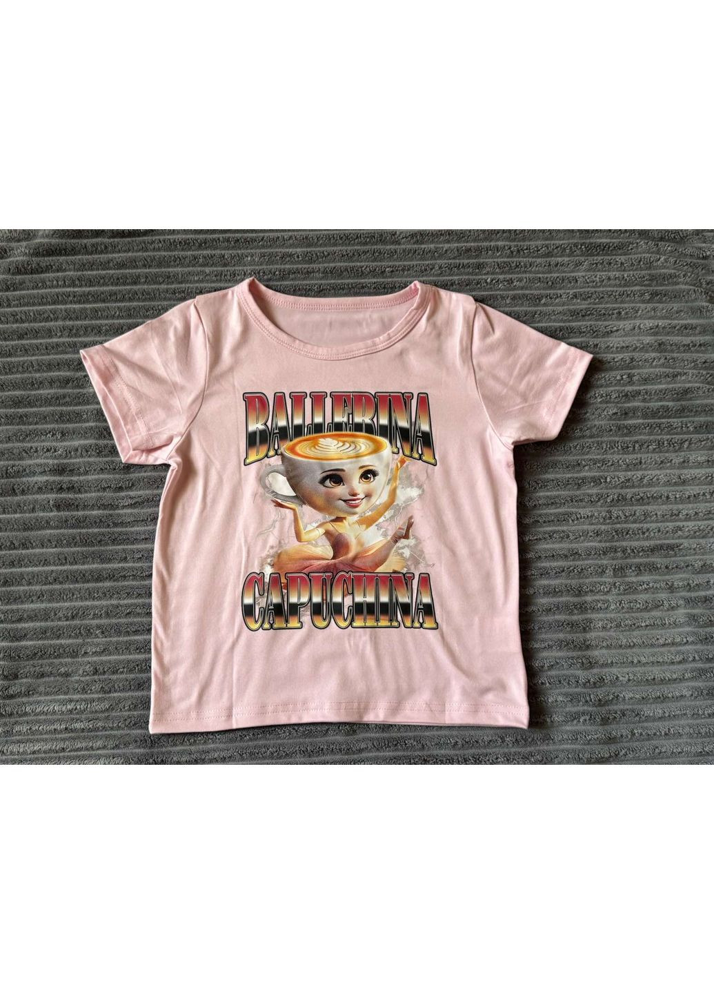 Рожева футболка дитяча "balerina capuchina" 104-110 см No Brand
