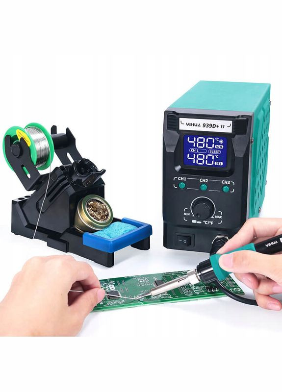Паяльная станция 939D+ IV паяльник / 200 - 450°С / 3 канала памяти / 90 Вт Yihua (317204225)