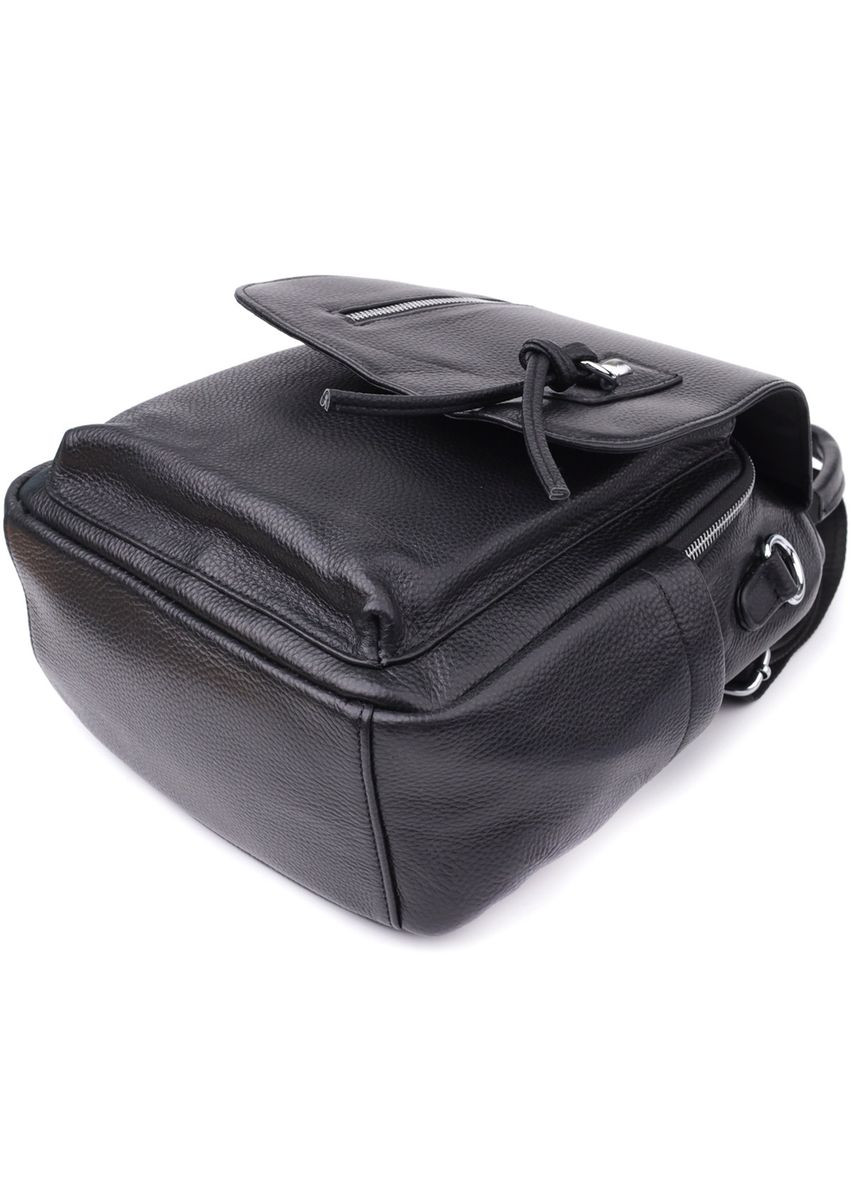 Классический женский рюкзак из натуральной кожи 23061 Черный Vintage (357437630)