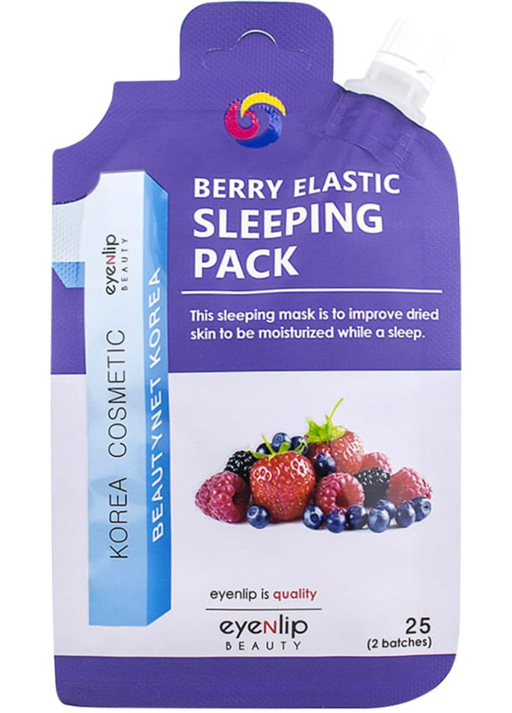 Маска ночная увлажняющая с ягодами для лица BERRY ELASTIC SLEEPING PACK 25ml Eyenlip (302899350)