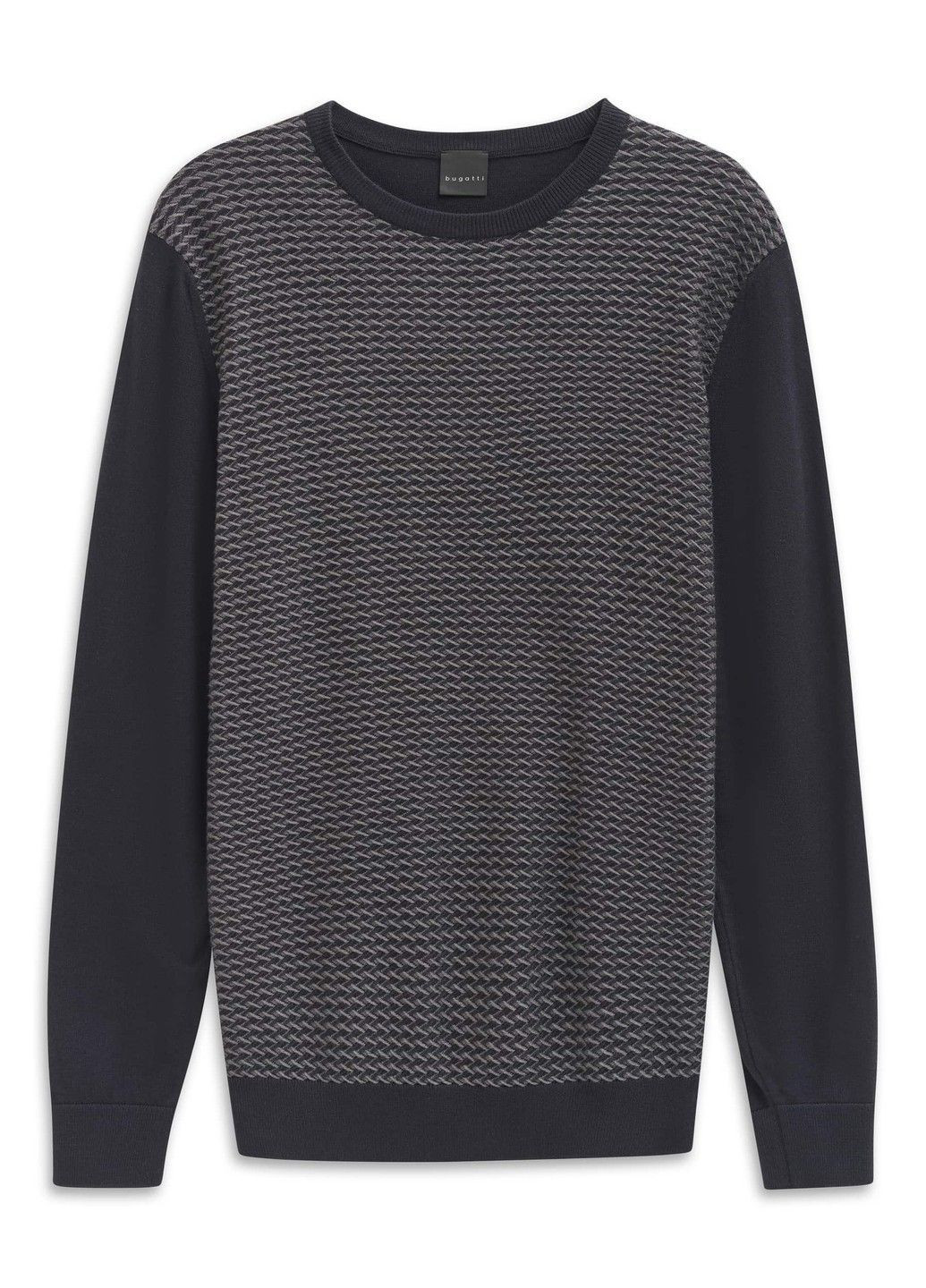 Серый демисезонный мужской джемпер серый джемпер Bugatti