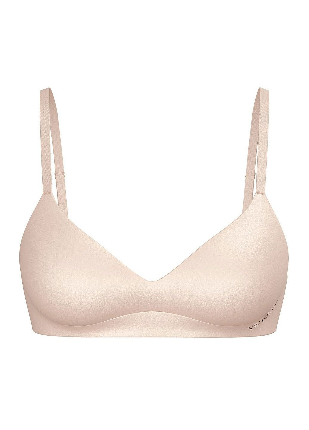 Бежевий бюстгальтер Victoria's Secret без кісточок поліамід, еластан