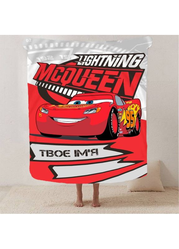 Плед 3D именной Молния Маквин 13049 160х200 см FlexDress (368762357)