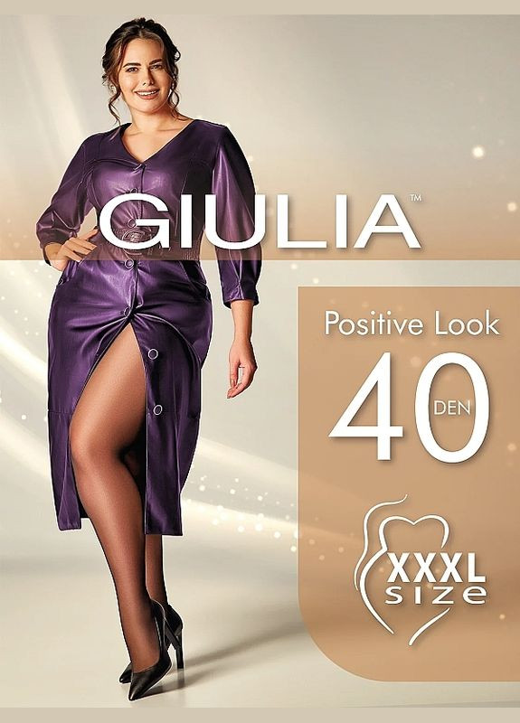 Классические колготки большого размера плотностью 40 ден. POSITIVE LOOK 40 Giulia (327052965)