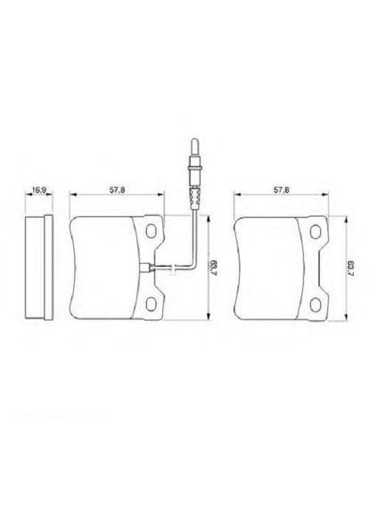 Колодка Bosch 00-00014137 (346483555)