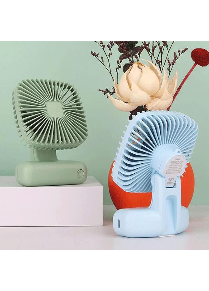 Вентилятор портативный USB Blue No Brand (365721866)