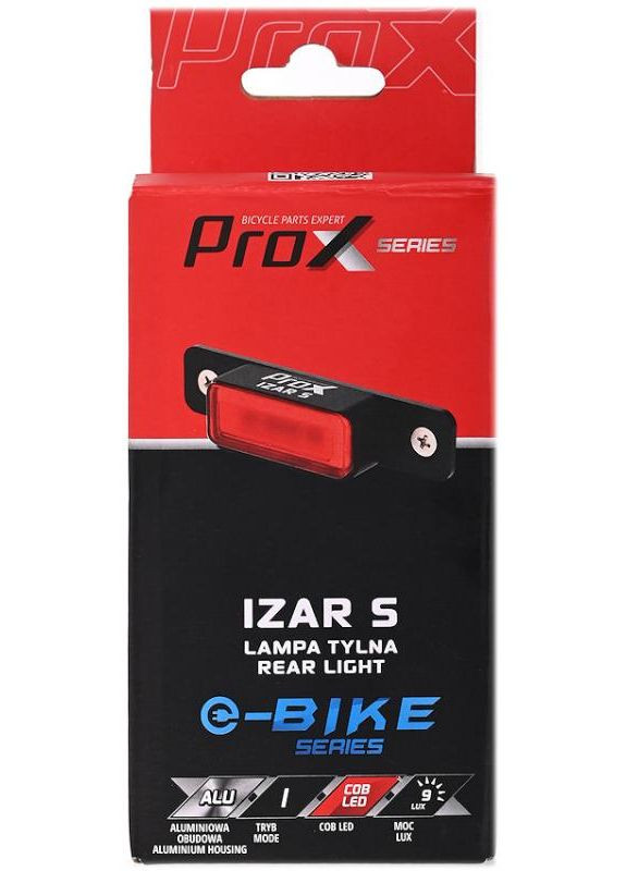 Фара задняя Izar EBIKE DC 3,7V-12V на багажник (A-O-B-P-0482) ProX (311316574)