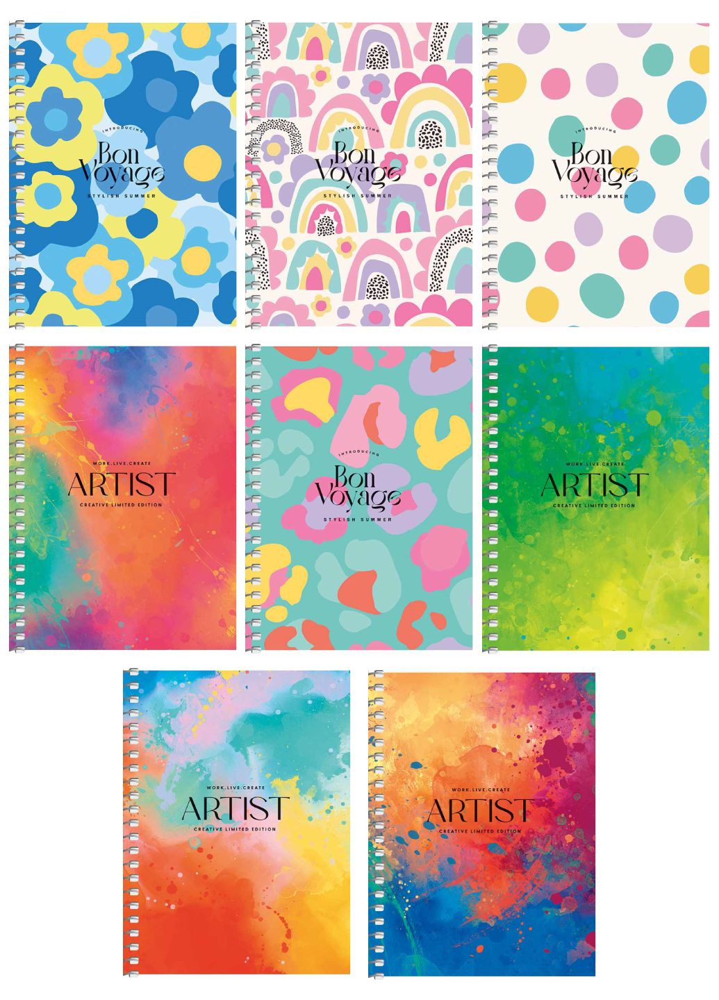 Набор из 8 шт, блокнотов для записей. Блокнот в клетку А6 80 л. 6112 A6-SC-080-6112K 4823088236170 Школярик (301411391)