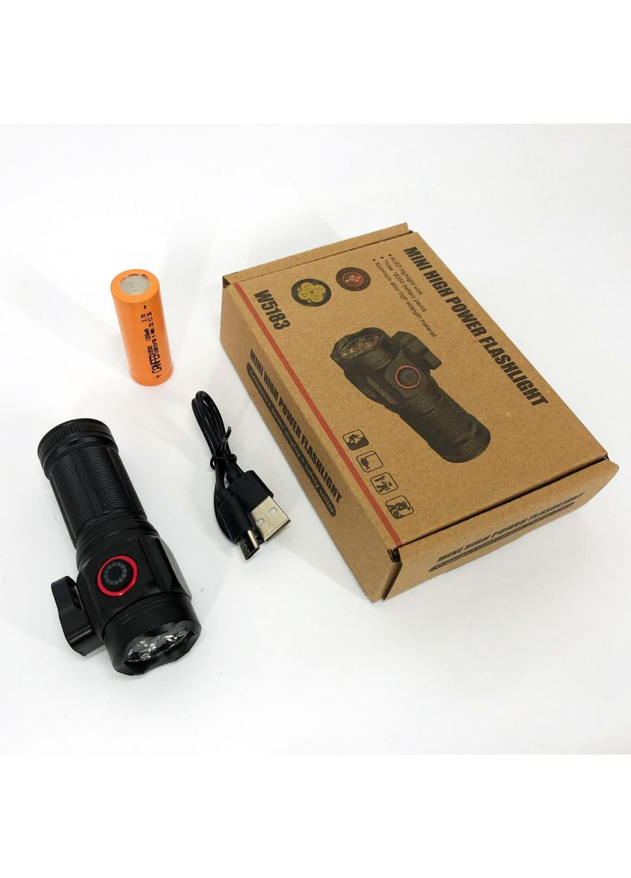 Ліхтарик поліція W5183-4XHP360, Потужні аварійні ручні ліхтарики, Ліхтар KI-794 тактичний портативний Bailong (352769367)