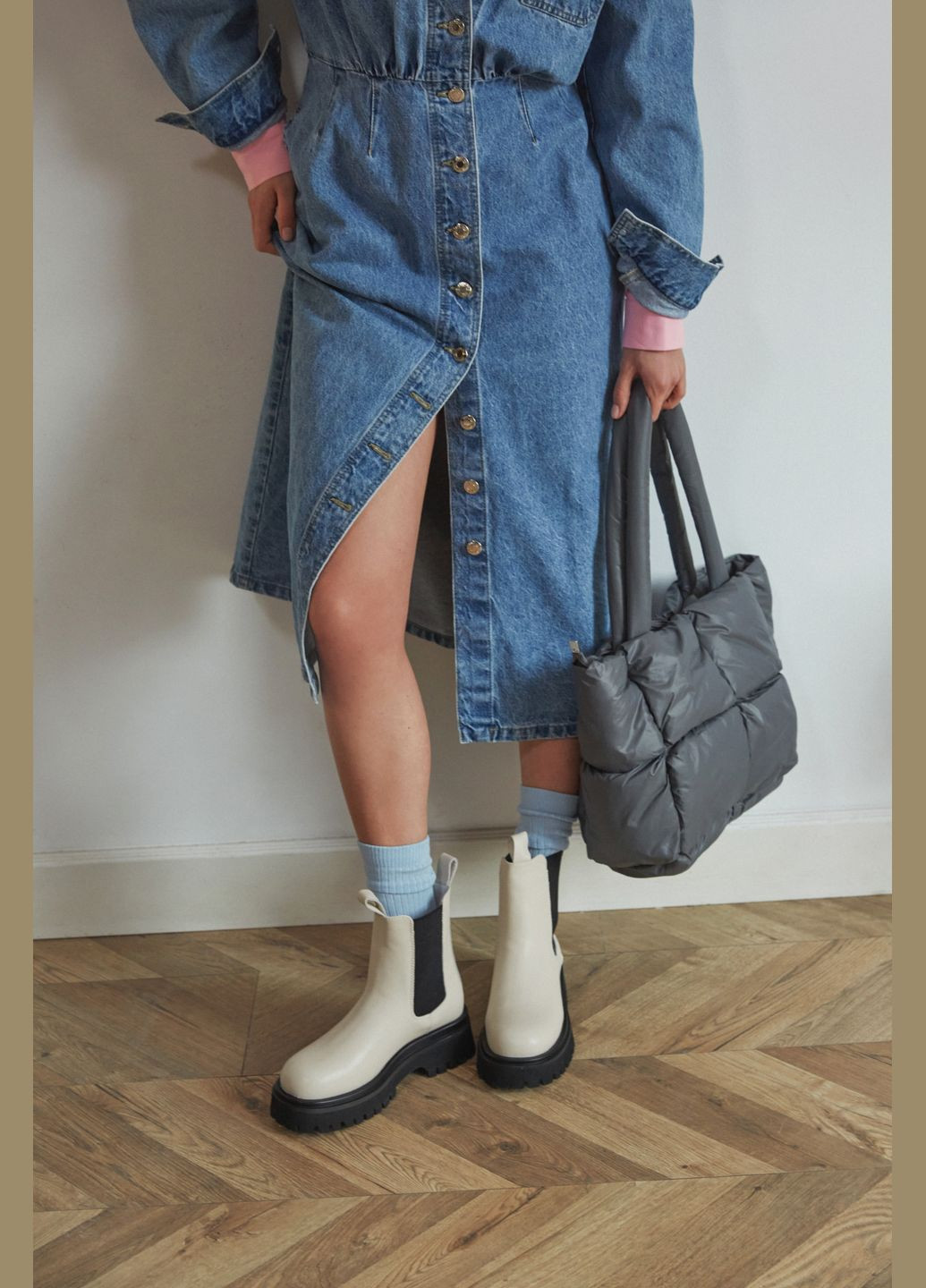 Шопер, колір сірий Estro (332202053)