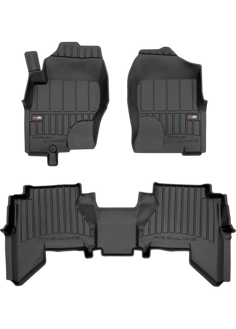 Резиновые коврики Frogum Proline 3D для Pathfinder (R51) 2004-2014 (1-2 ряд) (FG 3D426337) Nissan (360874849)