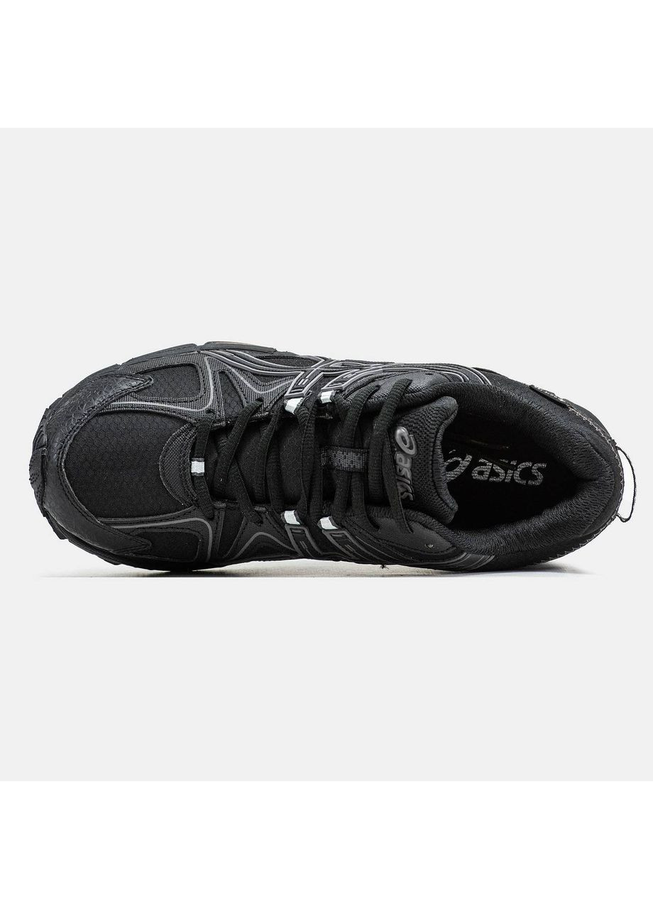 Чорні Осінні чоловічі кросівки asics black gold асікс демісезонні No Brand Gel-Kahana 8
